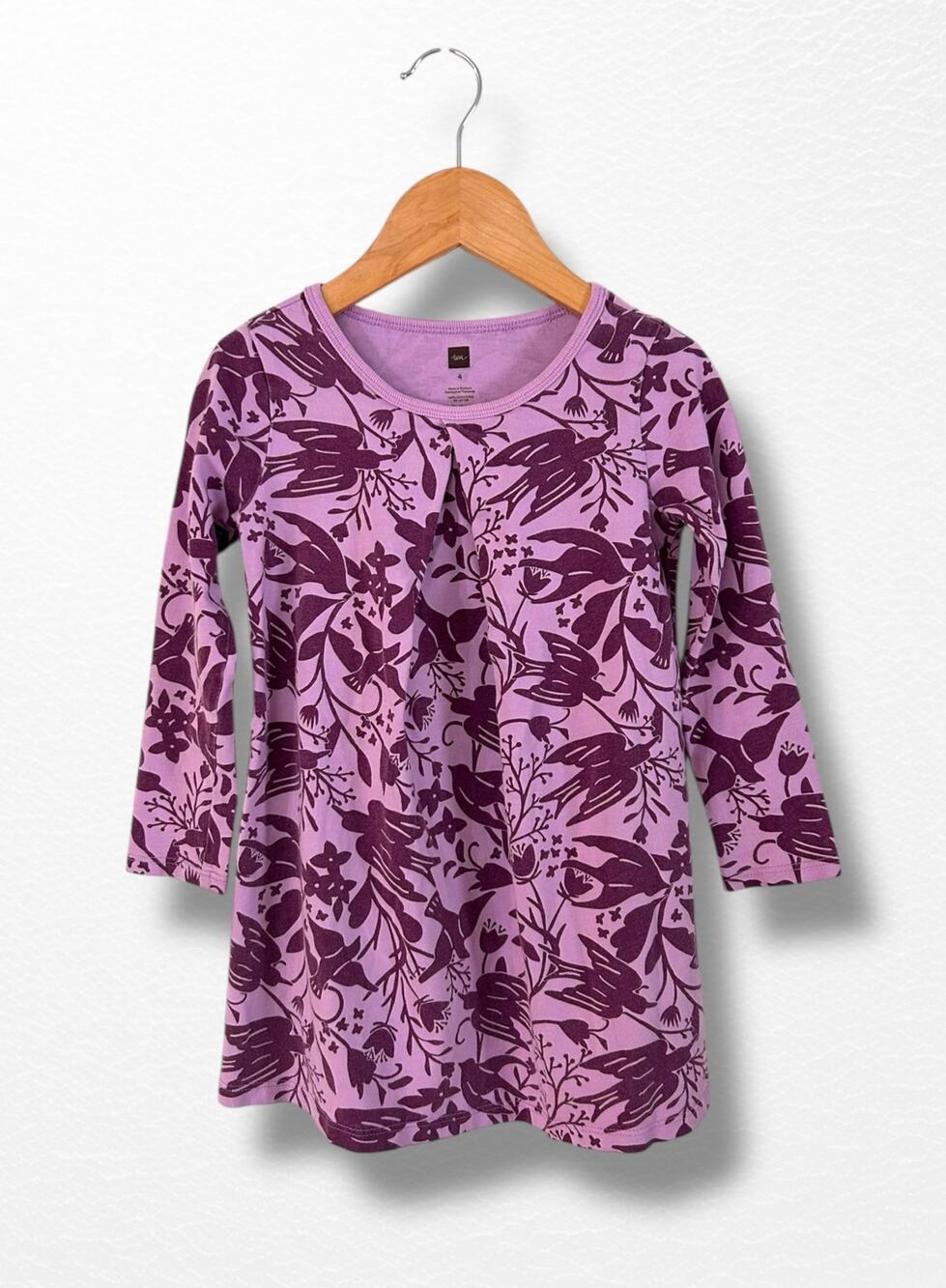 Tea Collection Free As a Bird Pleated Dress, Size 4